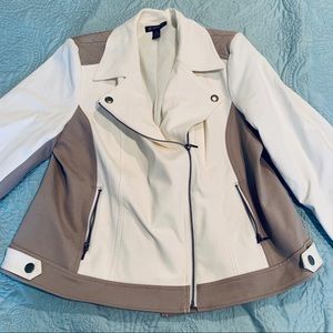 Gorgeous White and Tan Jacket